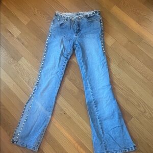 Parasuco Denim Flare Jeans with Side Embellishments